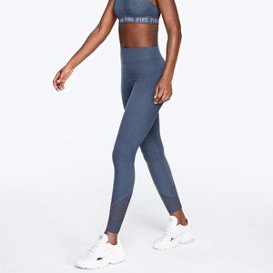 PINK BUTTERY SOFT LEGGINGS in Old School Blue NWT sz L